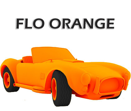 Flo Orange - флуоресцентный оранжевый колер для 5л. готового материала