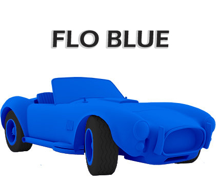 Flo Blue - флуоресцентный синий колер для 5л. готового материала