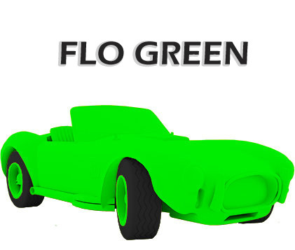 Flo Green - флуоресцентный зеленый колер для 5л. готового материала